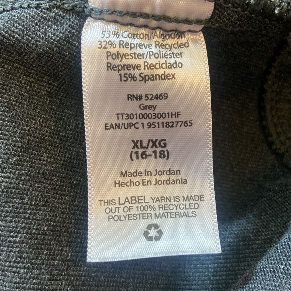 Time and Tru Women’s Dar Gray Pants Size XL (16-18) - Picture 7 of 14